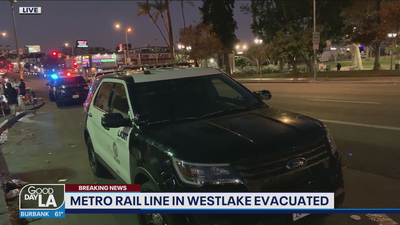 Metro rail line in Westlake evacuated