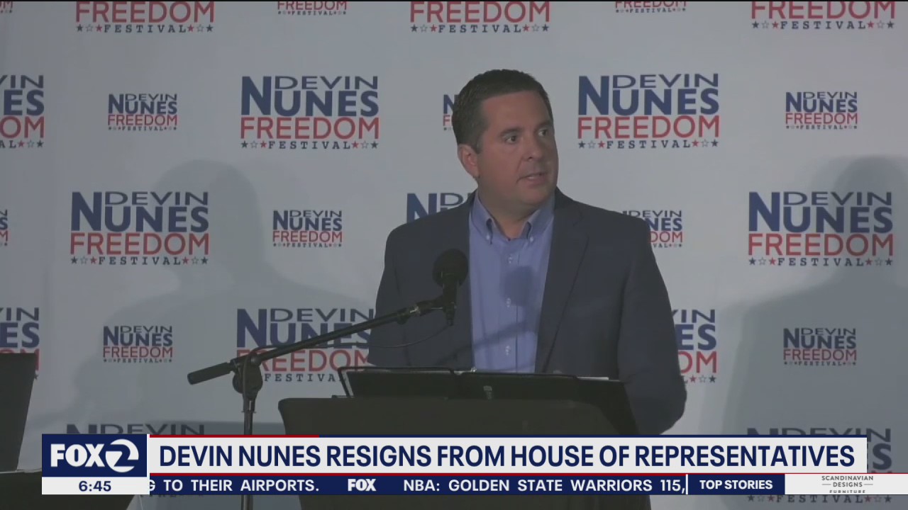 Devin Nunes resigns from House for Trump's social media firm