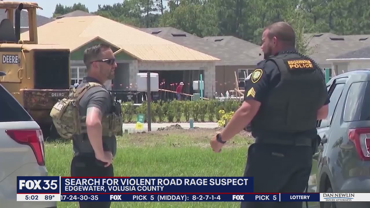 Search continues for Edgewater road rage suspect