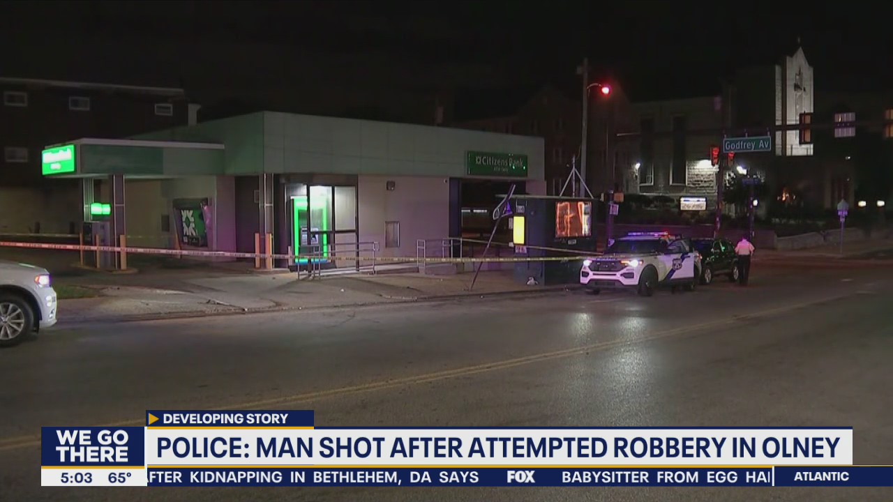Police: Man shot after attempted robbery in Olney