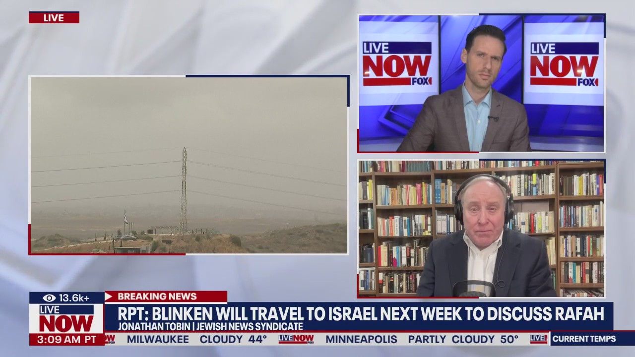 RPT: Blinken to visit Israel to discuss Rafah