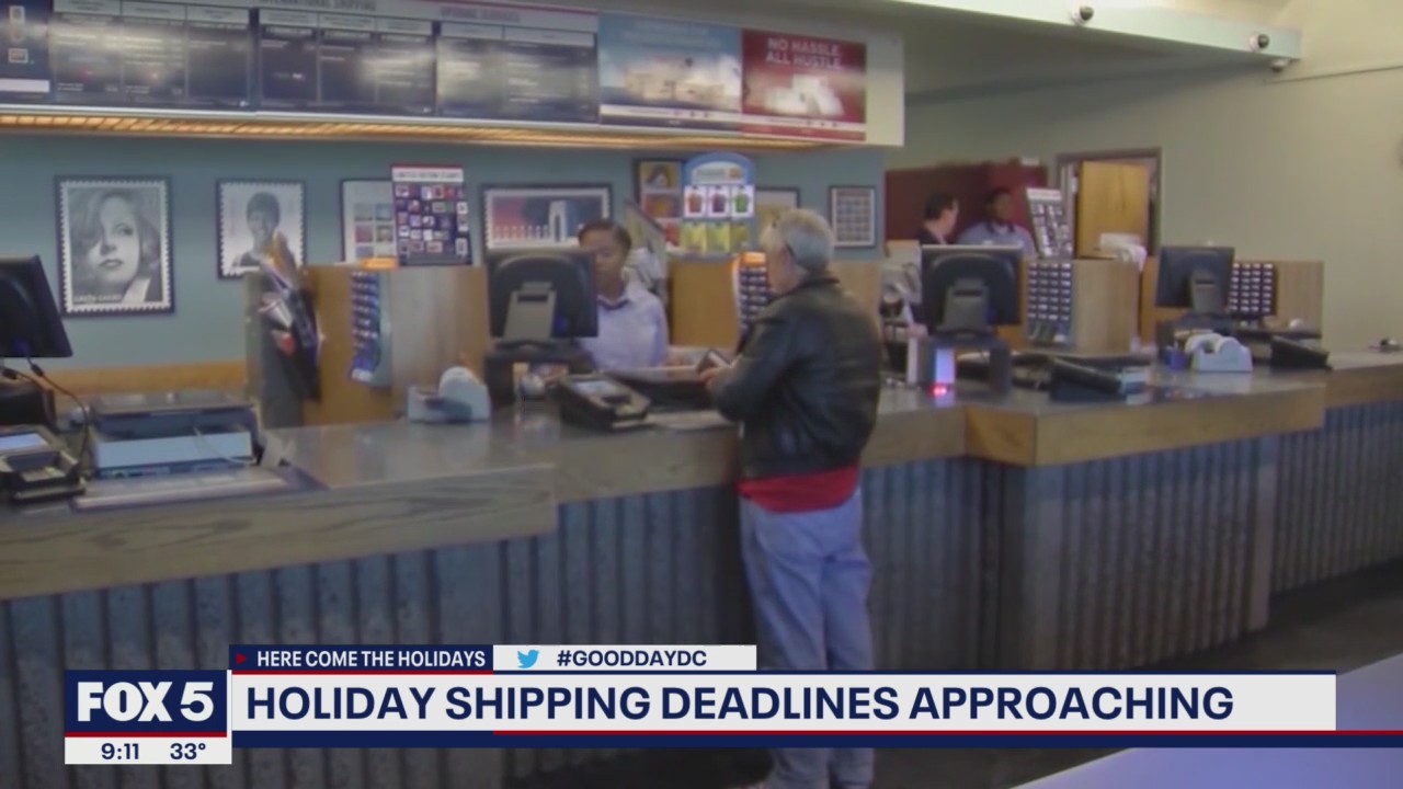 Holiday shipping deadlines fast approaching
