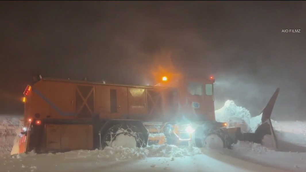 Several freeways closed amid winter weather in Tahoe
