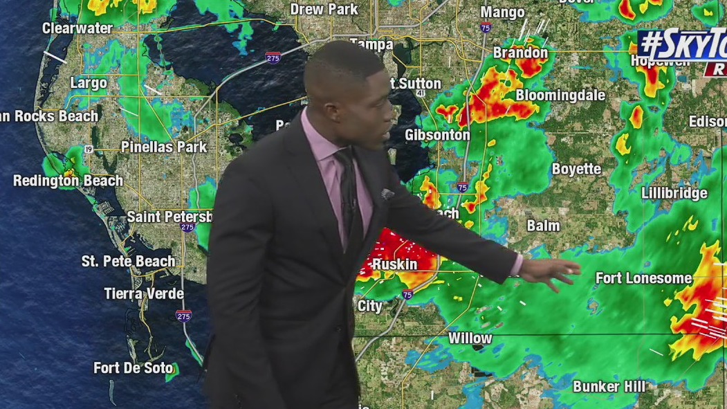 Sunday evening forecast