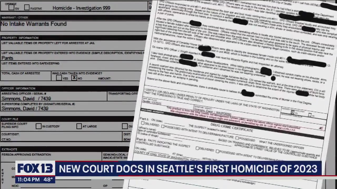 New court documents shed light on Seattle's first homicide of the year