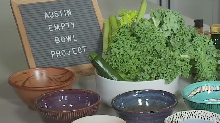 Making a soup and getting more details about Austin Empty Bowl Project