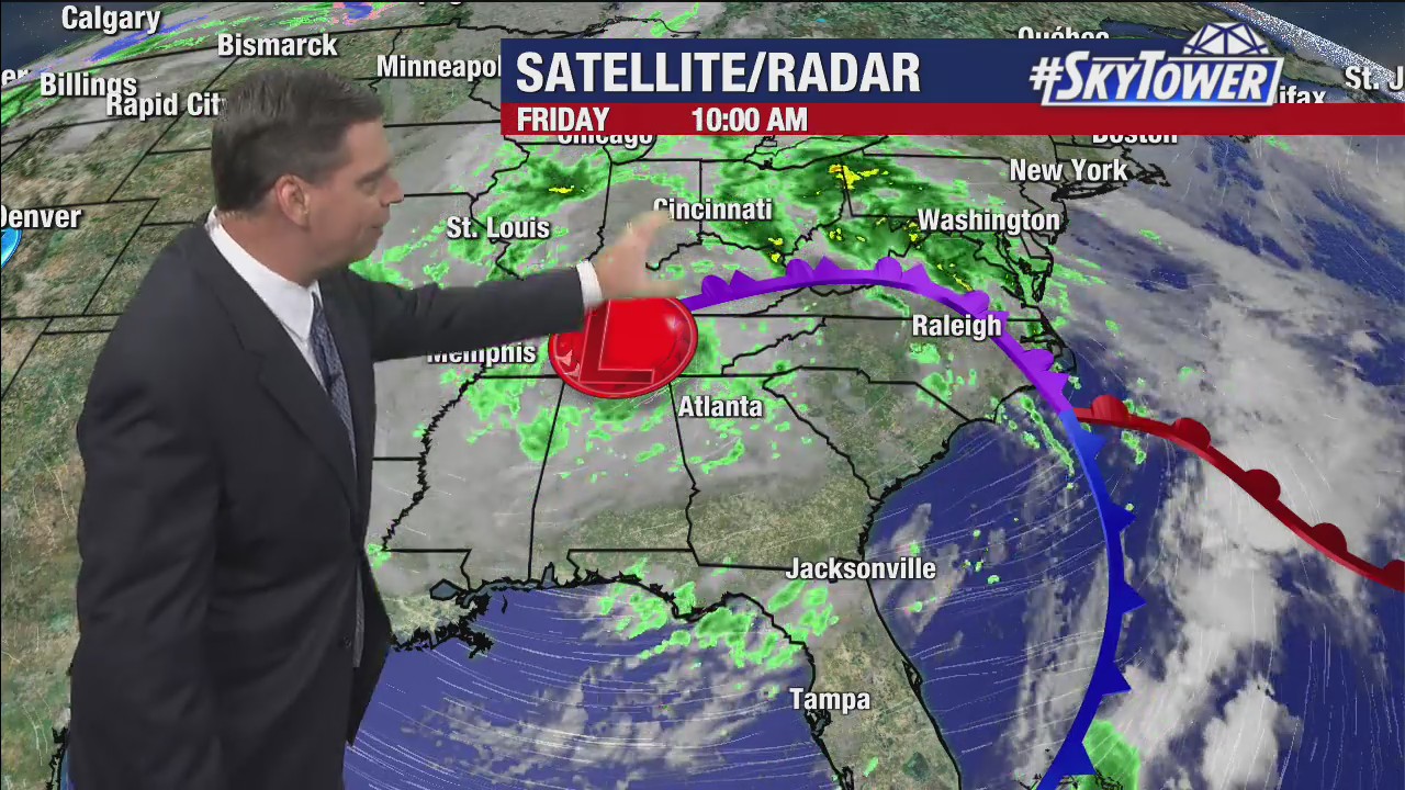 Friday afternoon forecast