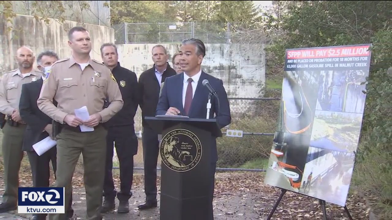 AG Bonta announces settlement with Kinder Morgan over Walnut Creek gasoline spill