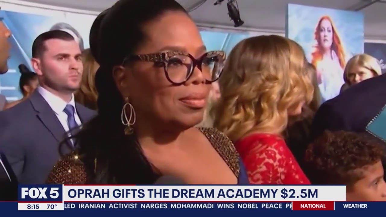 Oprah Winfrey donates $2.5 million to US Dream Academy in Silver Spring