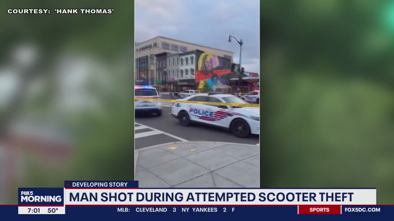 Man shot during attempted scooter theft