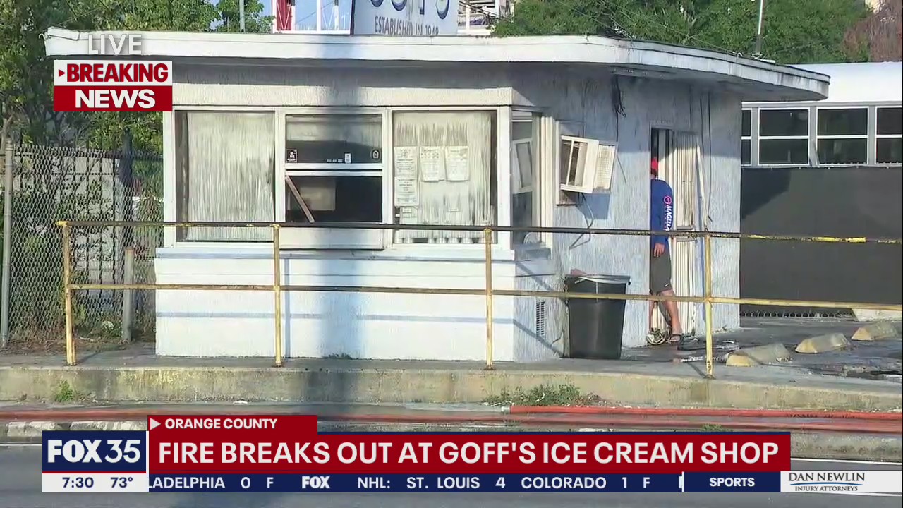 Fire breaks out at Goff's ice cream shop in Orlando