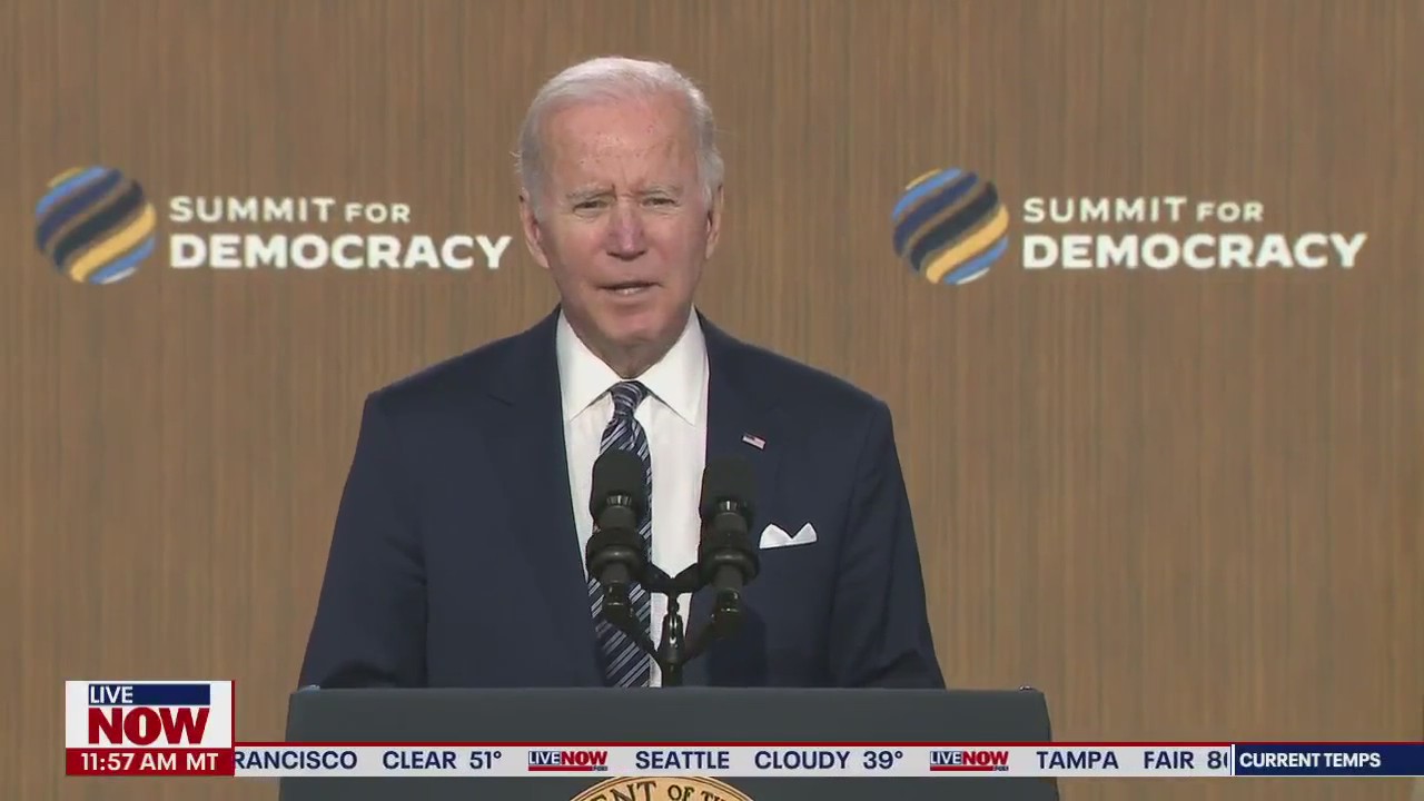 Biden gives closing remarks at Summit for Democracy