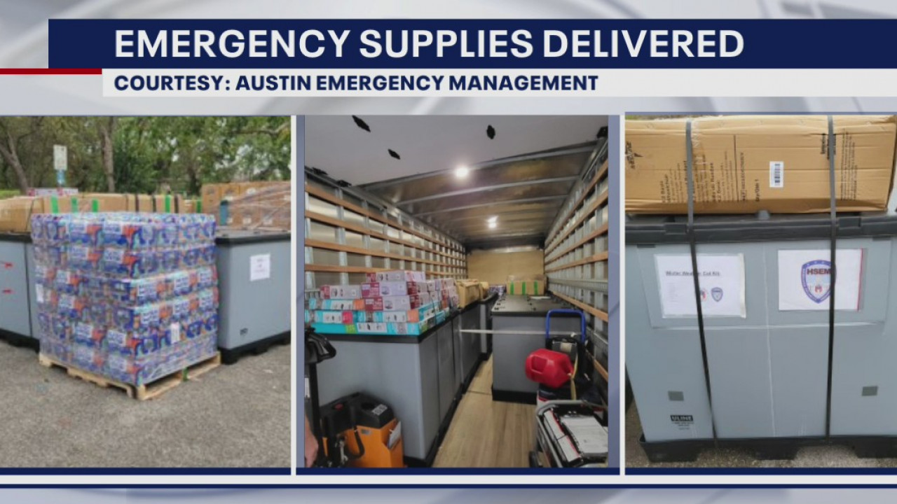 Emergency supplies being distributed to rec centers across Austin