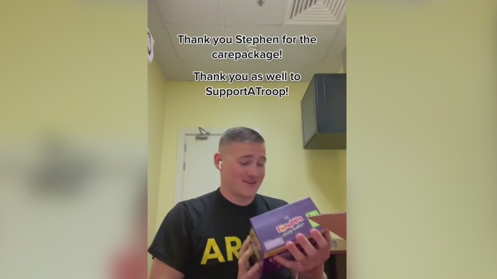 Veteran makes care packages for troops his full-time job