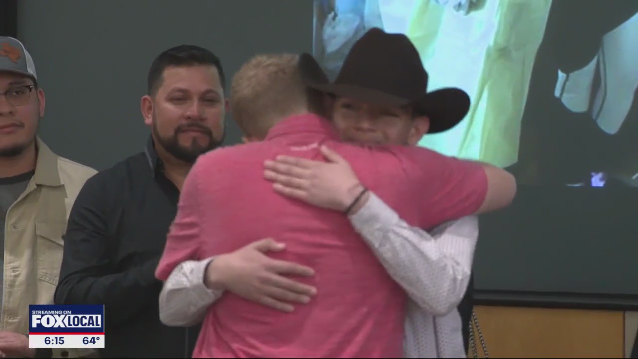 NTX cancer patient meets bone marrow donor