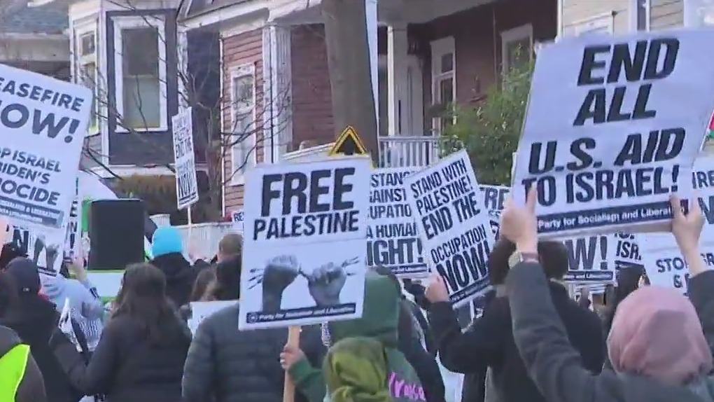 Pro-Palestine rally in Grant Park