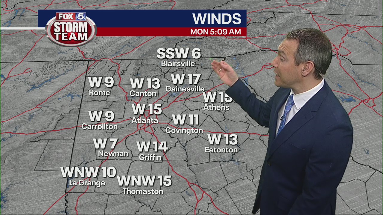 Monday morning weather forecast