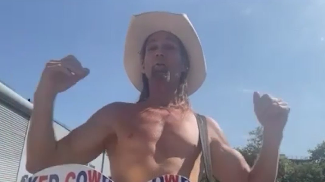 Florida's 'naked cowboy' could receive $90,000 payout from Daytona Beach