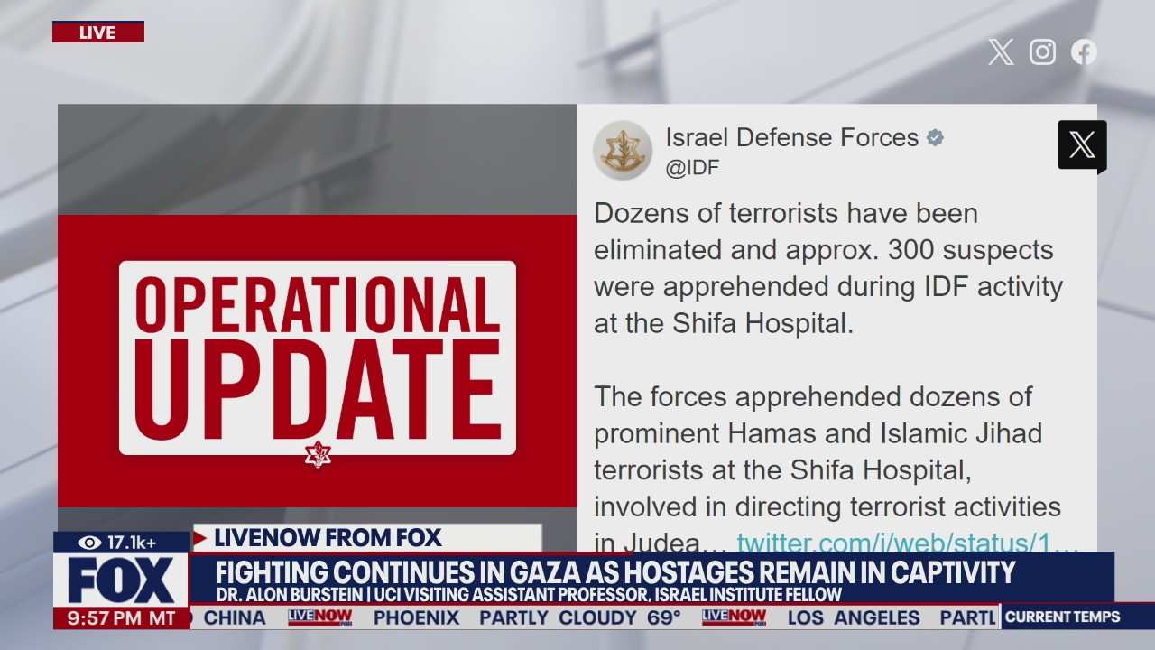 Israel-Hamas war: IDF operation update