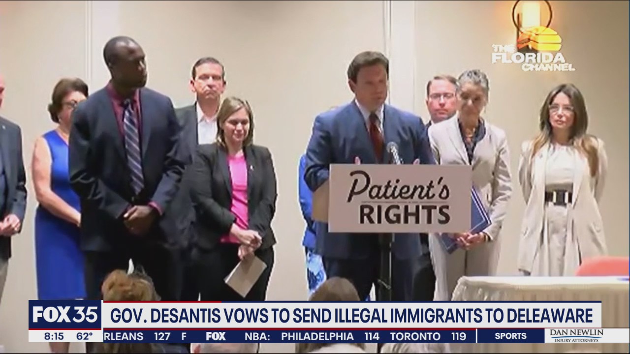 Gov. DeSantis vows to send illegal immigrants to Delaware