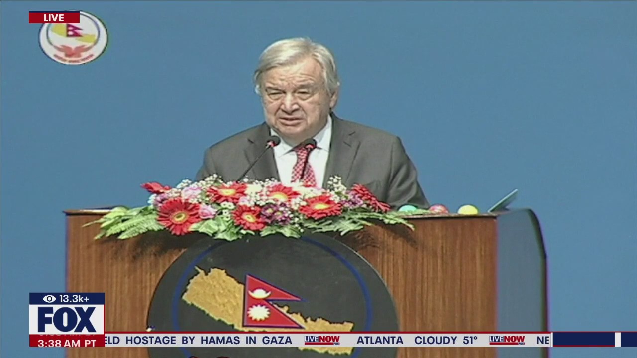UN Secretary General addresses Nepal's parliament