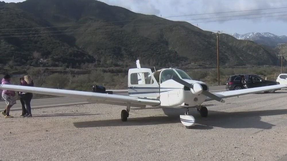 Teen pilot makes emergency landing in Cajon Pass
