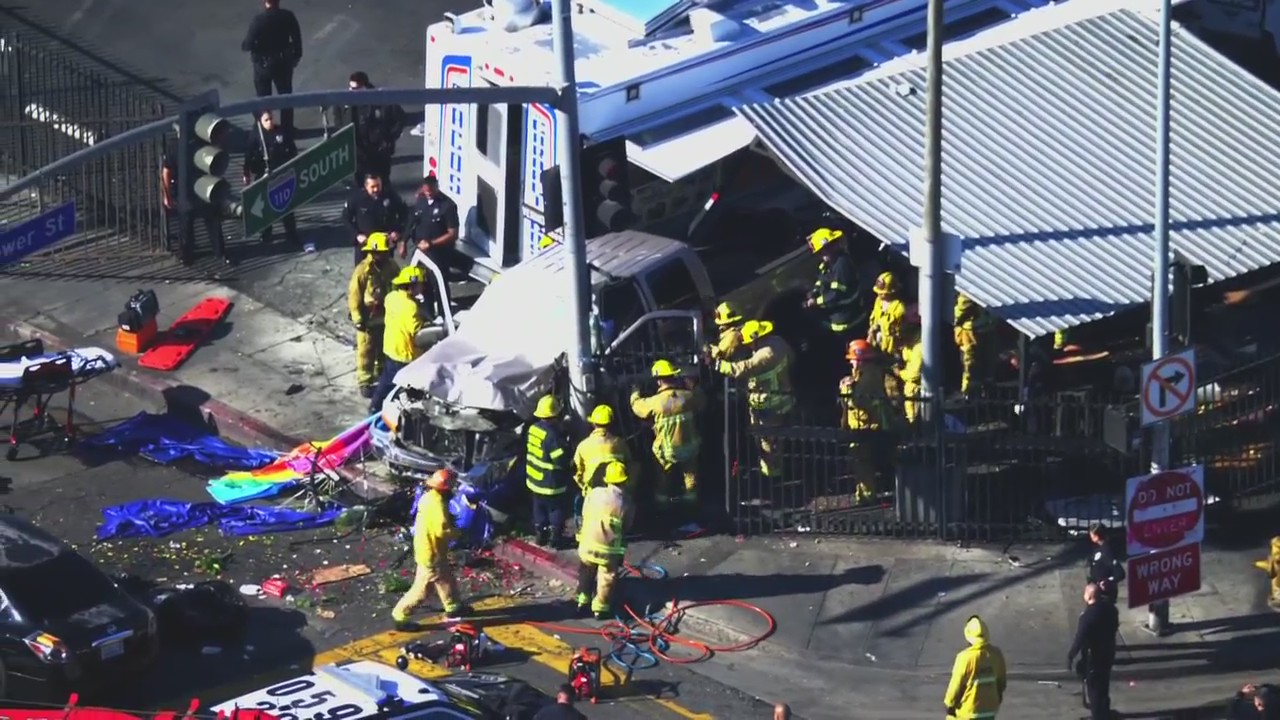 LAPD pursuit ends in horrific crash in South LA