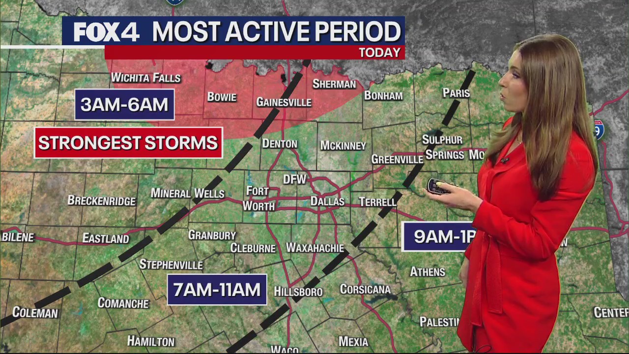 Dallas Weather: April 26 early morning forecast