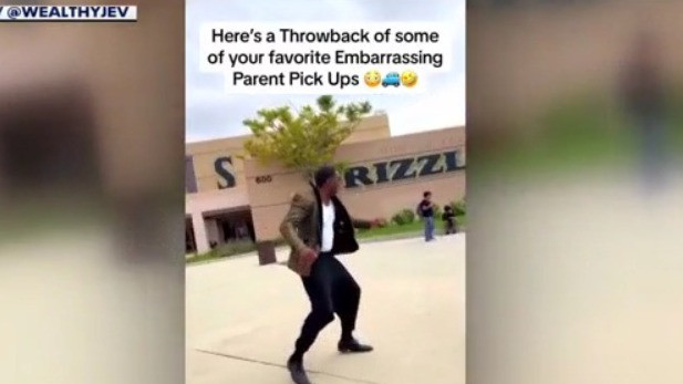 Dancing dad goes viral for school pickup videos
