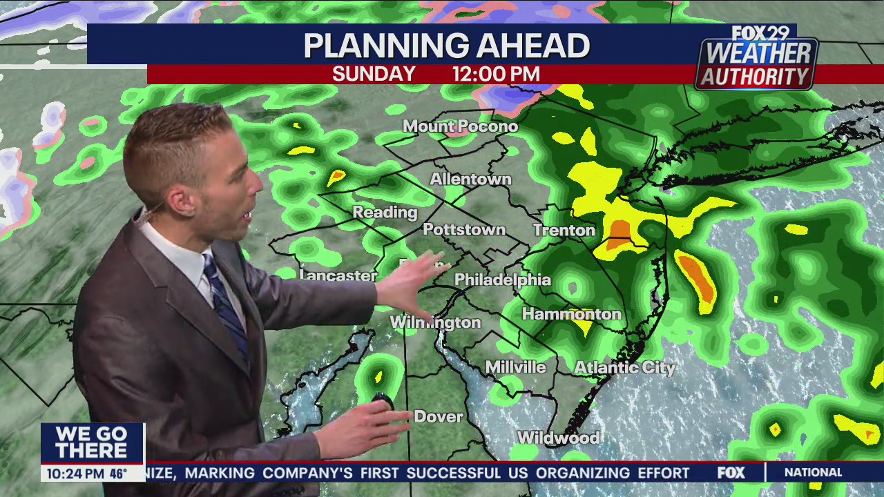 Weather Authority 10 p.m. Saturday forecast