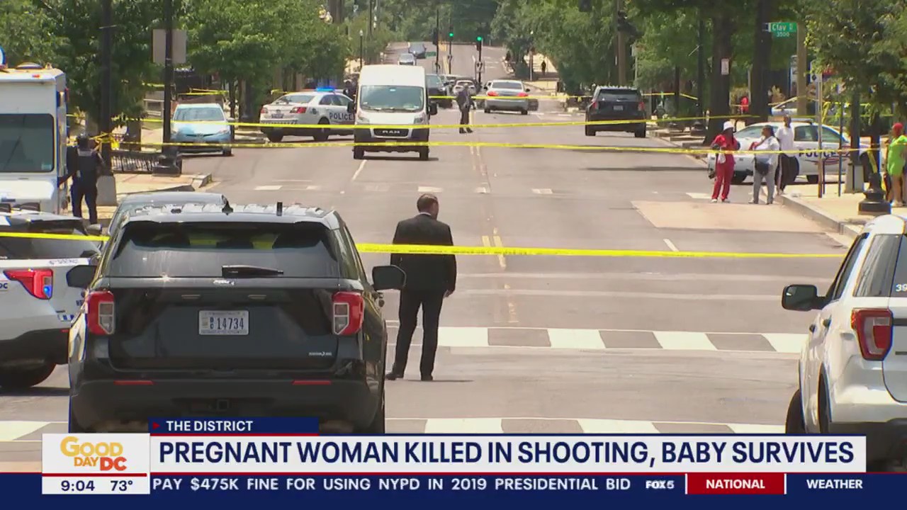 Pregnant woman shot dead in DC; baby in critical condition: police