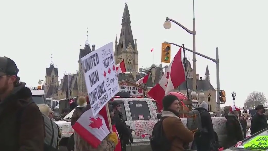 Canada trucker COVID vaccine protest causing U.S. supply chain issues