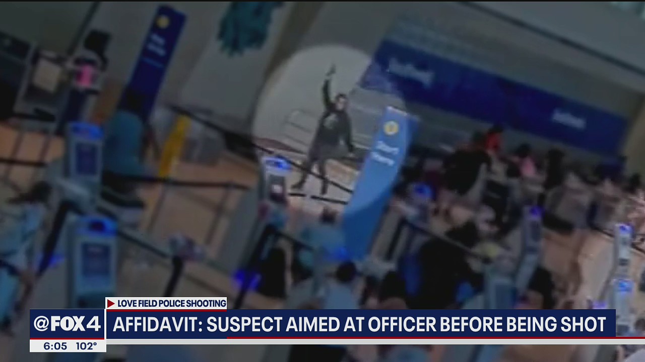 Shooting at Dallas Love Field captured on video, officer praised for saving lives