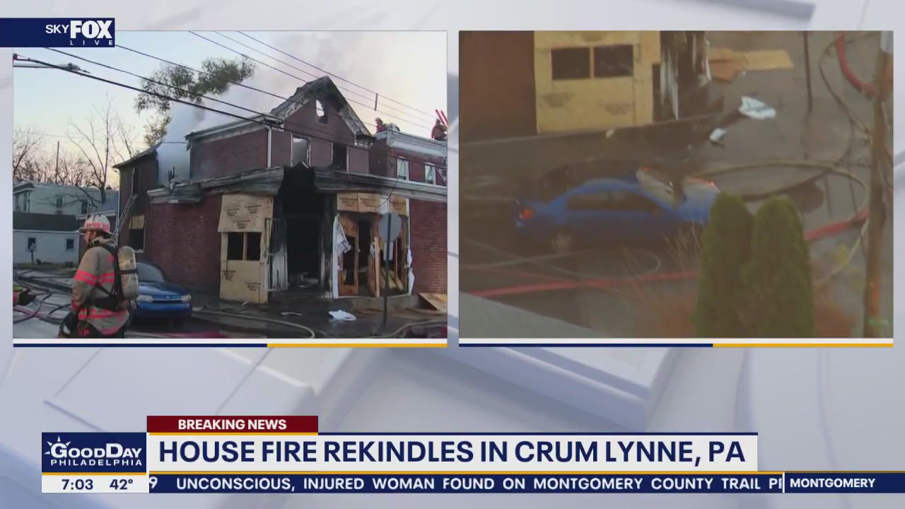 House fire rekindles in Delaware County