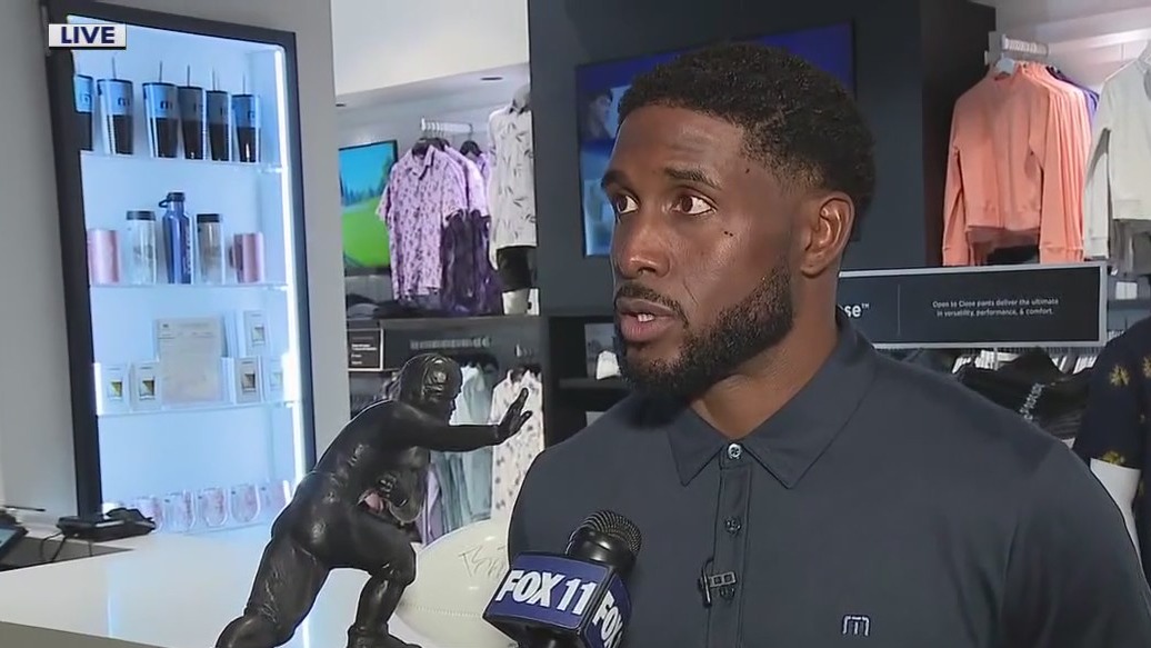 SUGGESTED COVERAGE: Reggie Bush talks about getting Heisman back, new clothing line