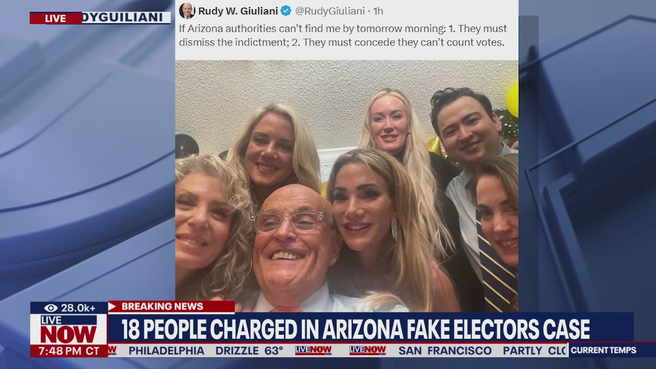 Giuliani indicted in Arizona fake electors case