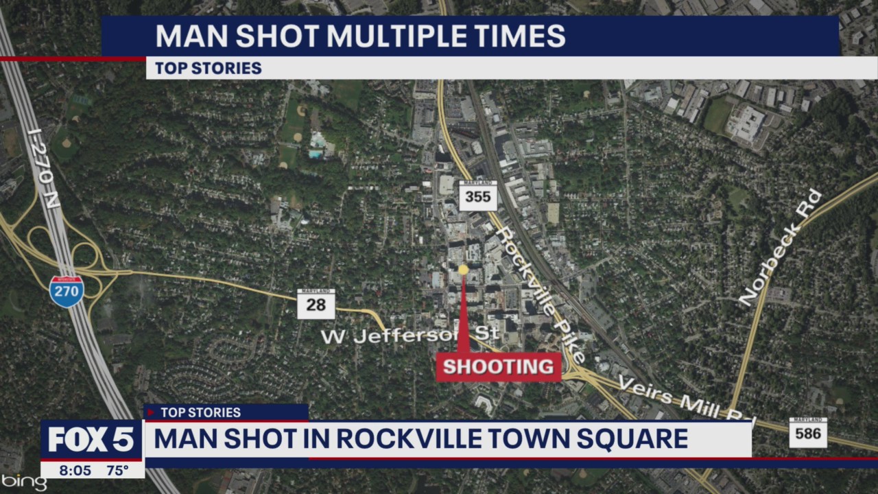 Man shot in Rockville Town Square