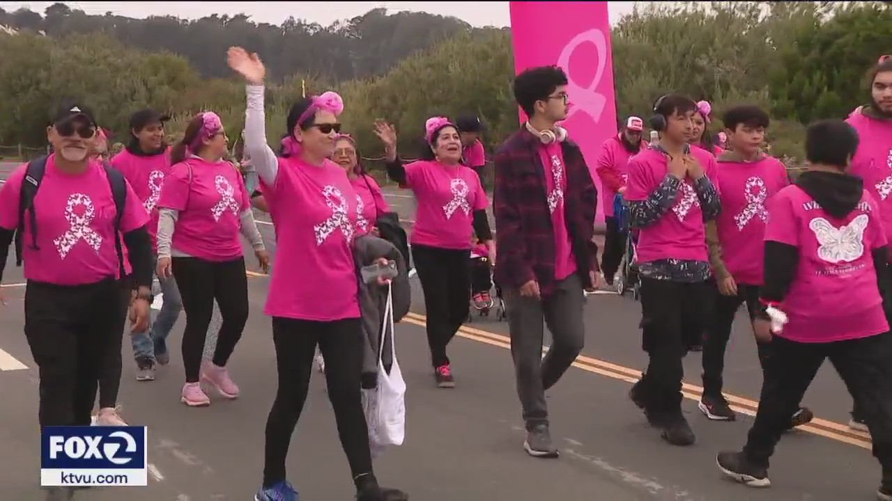 Making Strides Against Breast Cancer 5k walk at Crissy Field