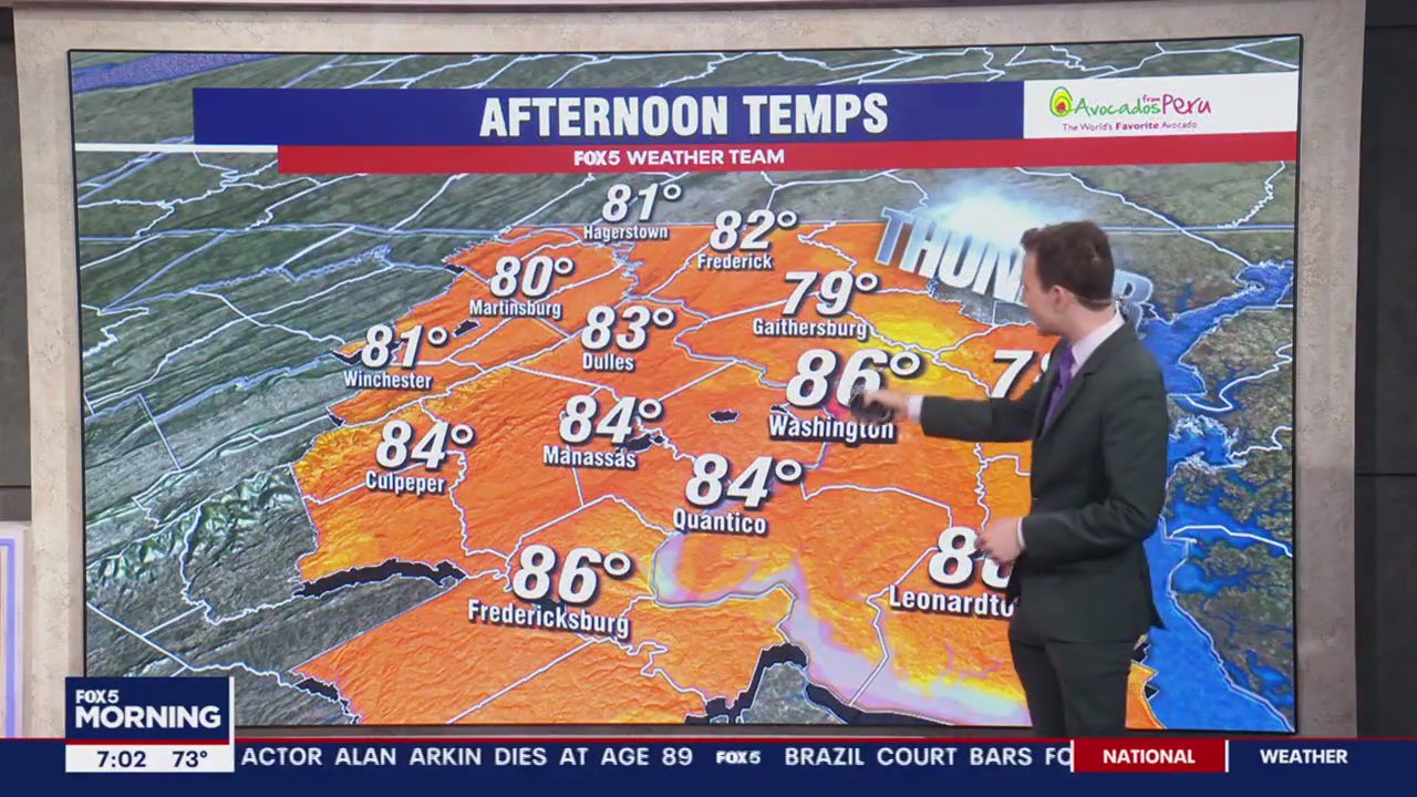 FOX 5 Weather forecast for Saturday, July 1