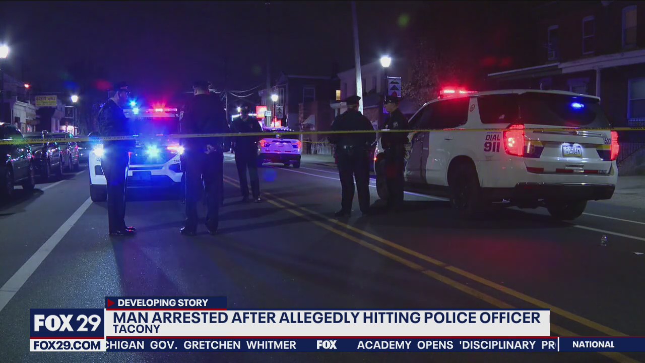 Officer OK after being struck by suspected drunk driver in Tacony, police say