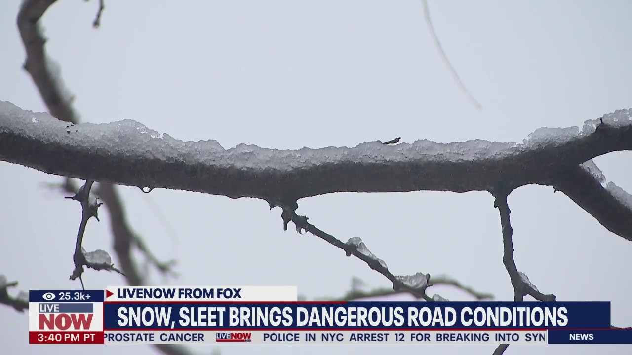 Winter weather: Snow, sleet blast Midwest