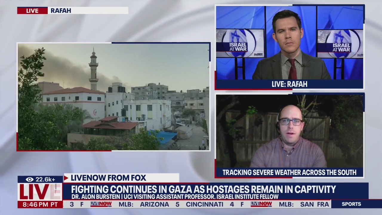 Smoke rises near hospital in Rafah