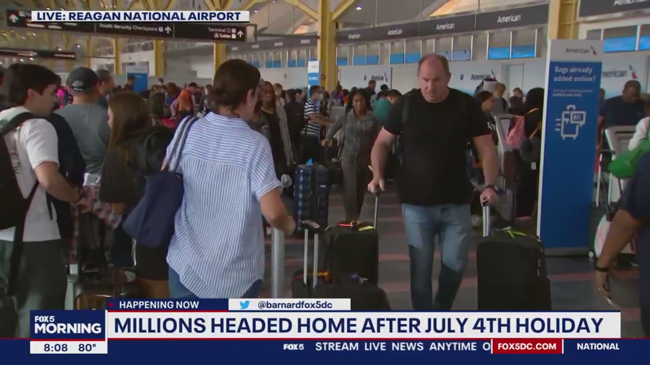 Travelers return after long Fourth of July holiday