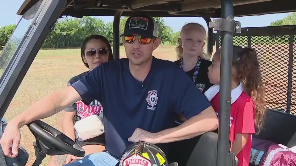 Firefighter battling cancer gets support from community