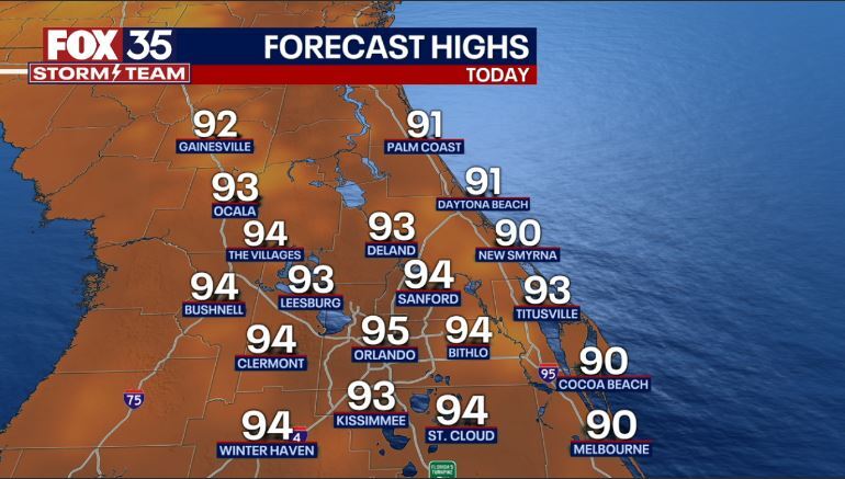 Orlando weather forecast: July 14, 2023