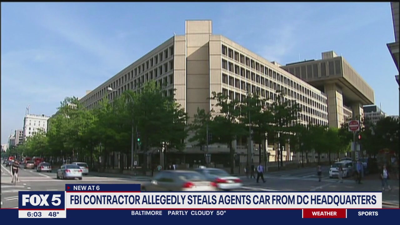 FBI contractor allegedly steals agent's car from headquarters