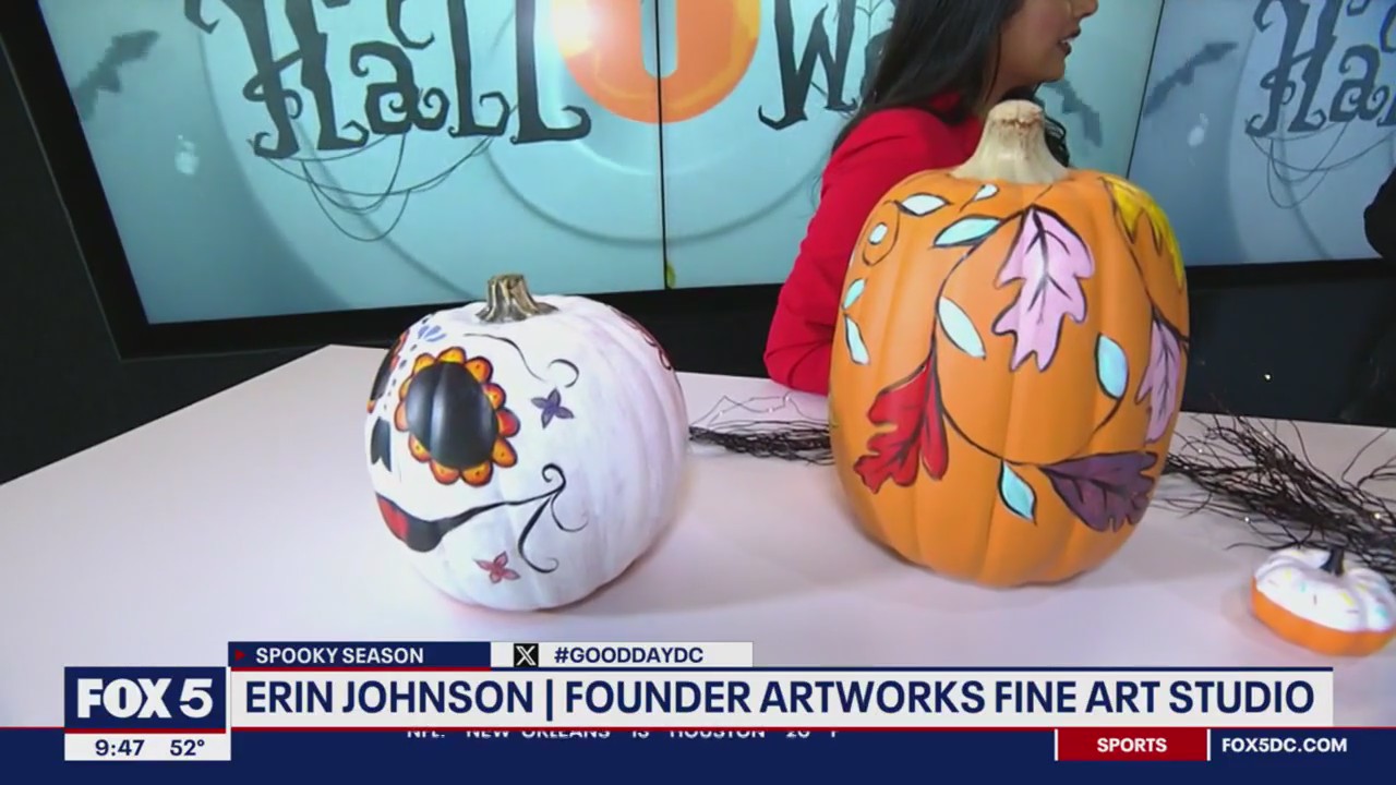 Pumpkin painting with Artworks Fine Art Studio!