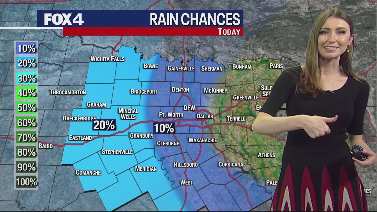 Dallas Weather: Dec. 13 noon forecast
