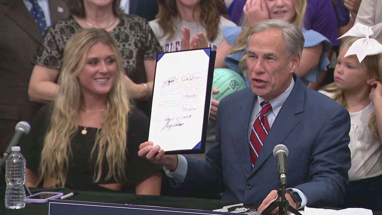 Gov. Abbott signs 'Save Women's Sports' Act