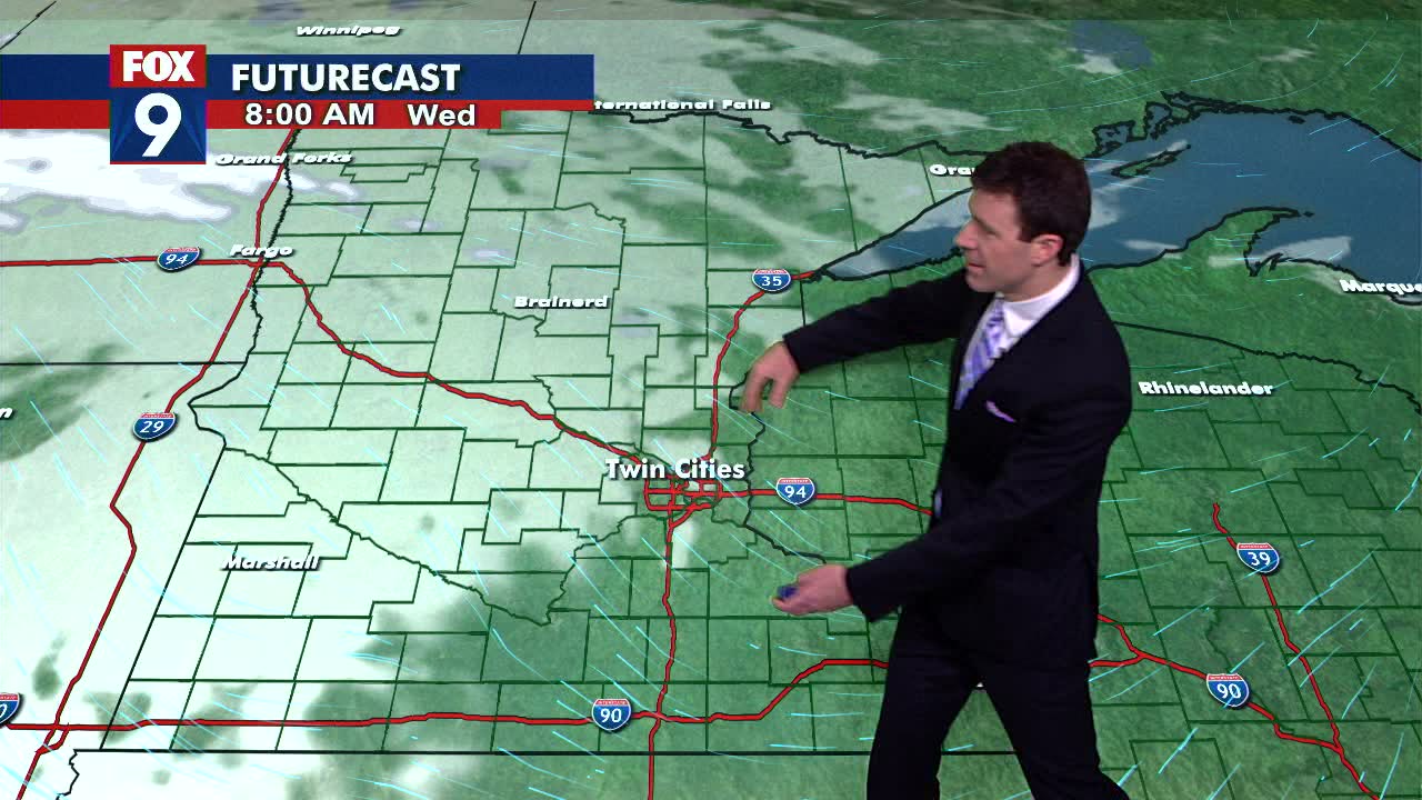 ‘Midweek mellow’ temps in MN on Wednesday